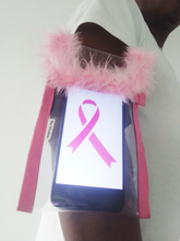 Load image into Gallery viewer, Brassard fourrure rose